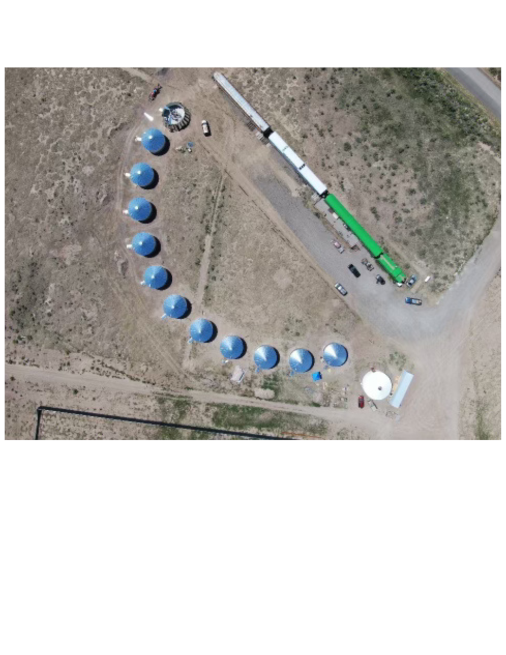 Grain Bin Exterior with StationaryTrain Cars Grain Bin Exterior with StationaryTrain Cars