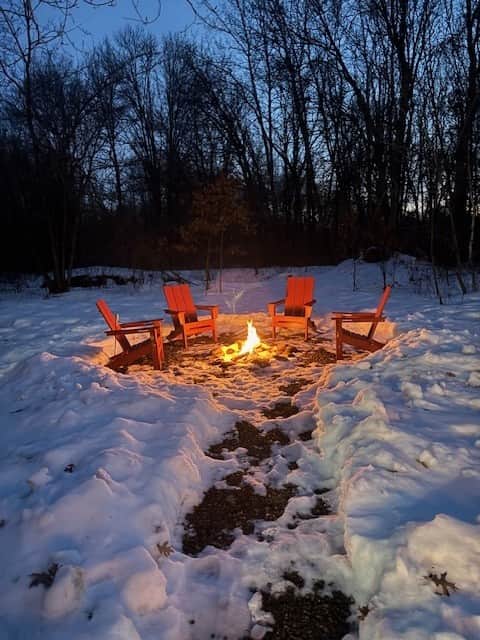 firepit, wood provided firepit, wood provided