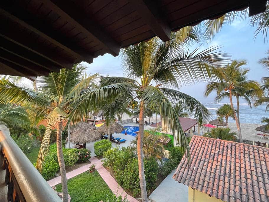 View to ocean from living area