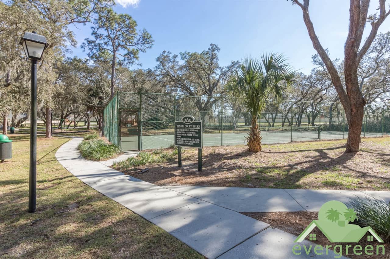 The tennis courts at Indian Ridge