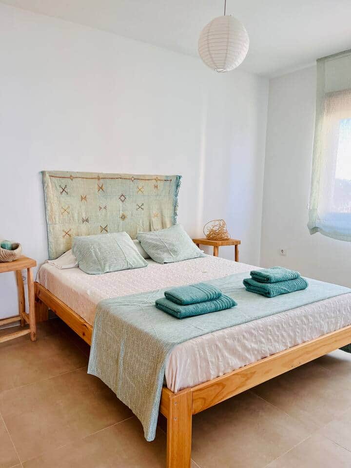 Cozy master bedroom with a double bed Cozy master bedroom with a double bed