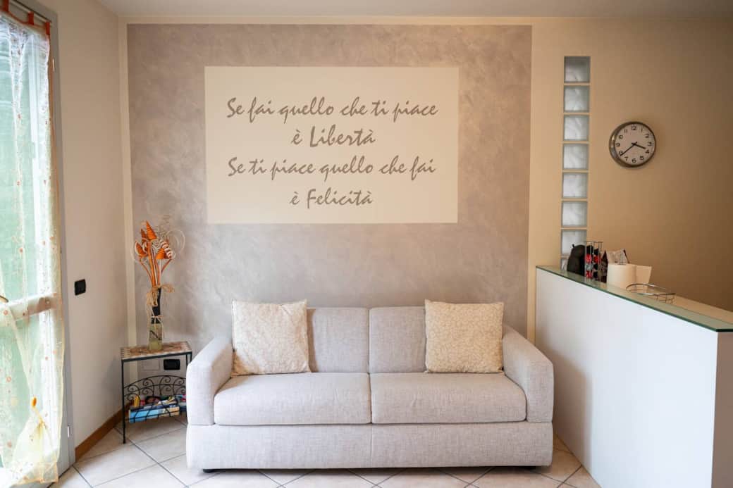 Divano letto in soggiorno