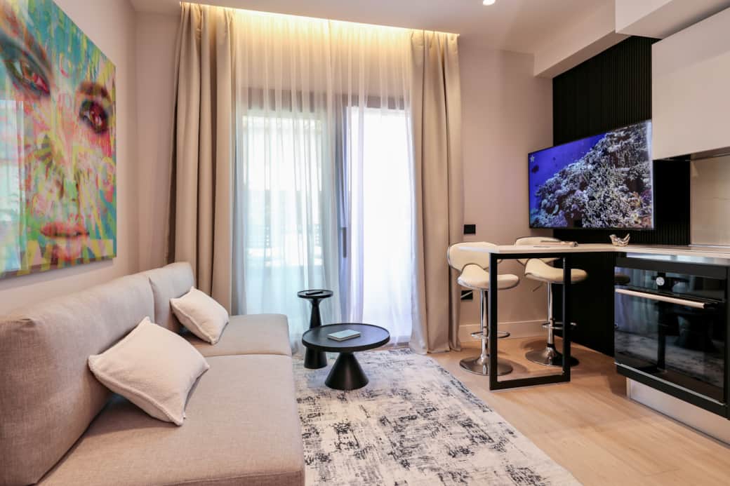 Living Area and Dining Area