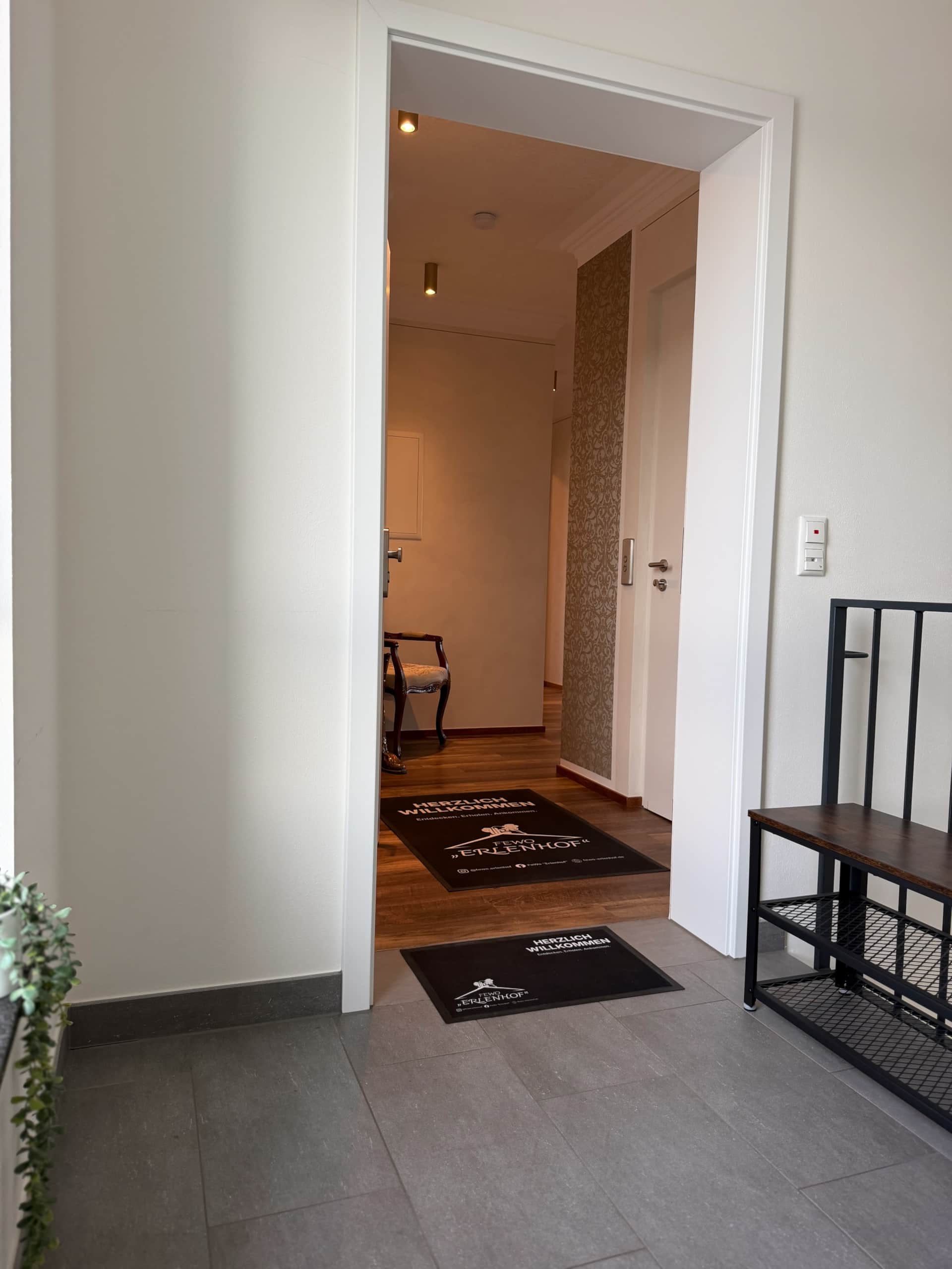 Treppenhaus auf dem Weg zur Ferienwohnung