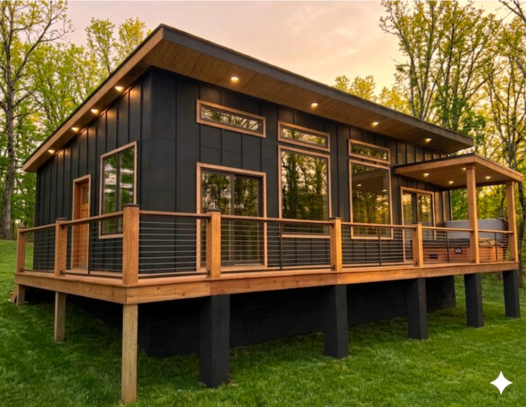 Cabin One Back Decking