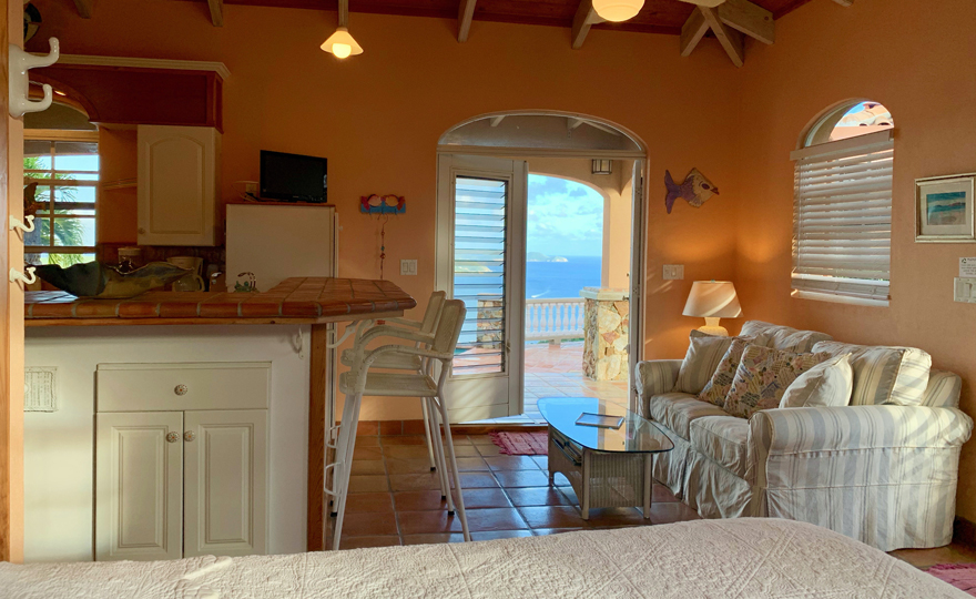 Cozy seating with a view