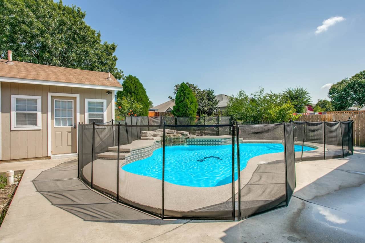 Pool and the Pool House. 