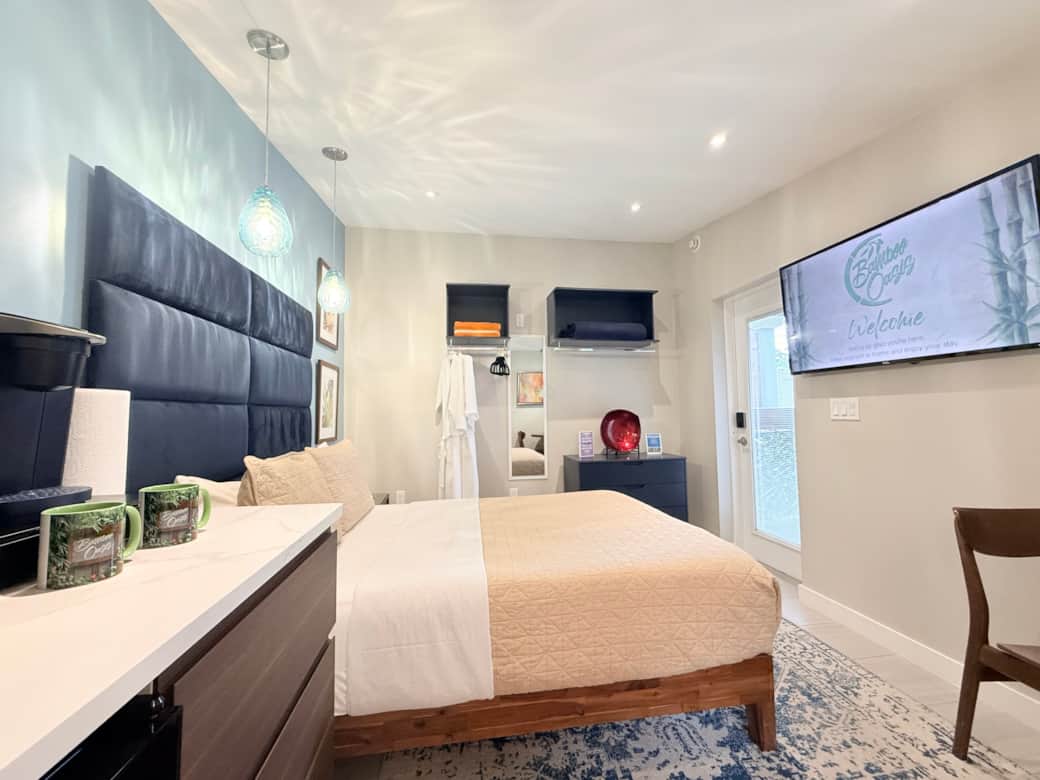 Poolside Hideaway bedroom view 2 Poolside Hideaway bedroom view 2