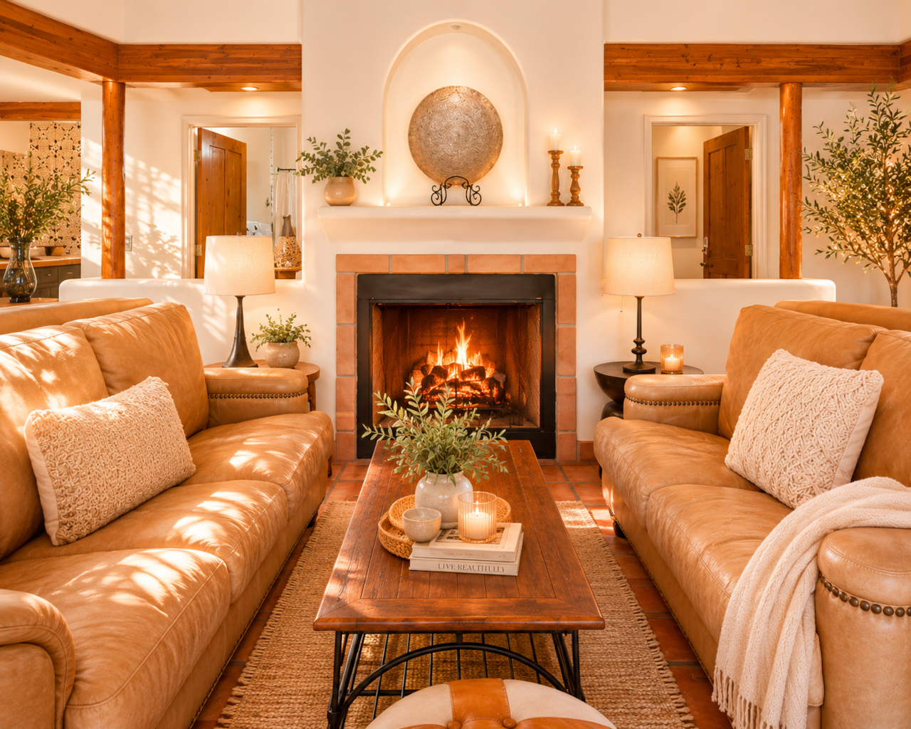 Cozy Livingroom with Fireplace