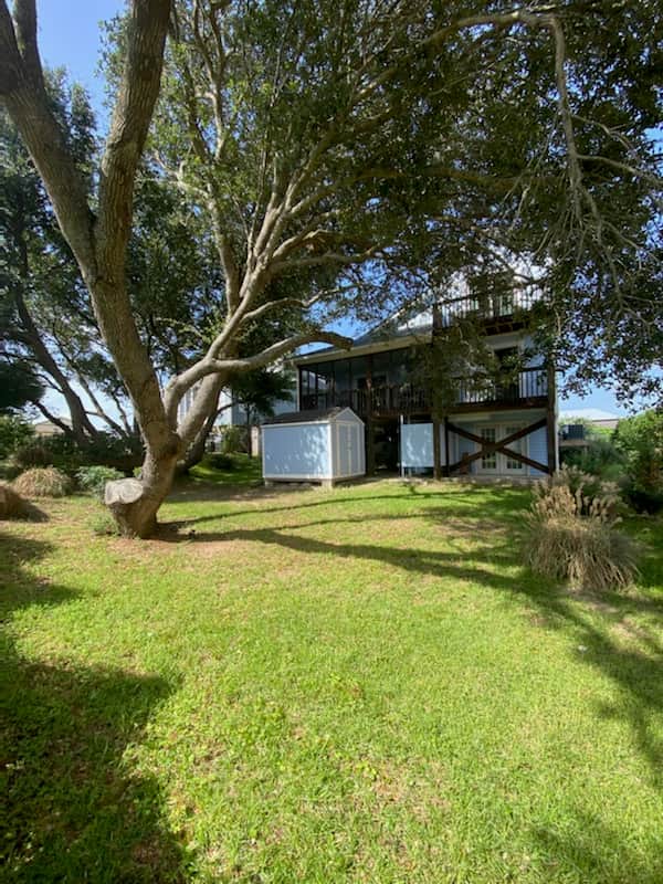 Spacious yard