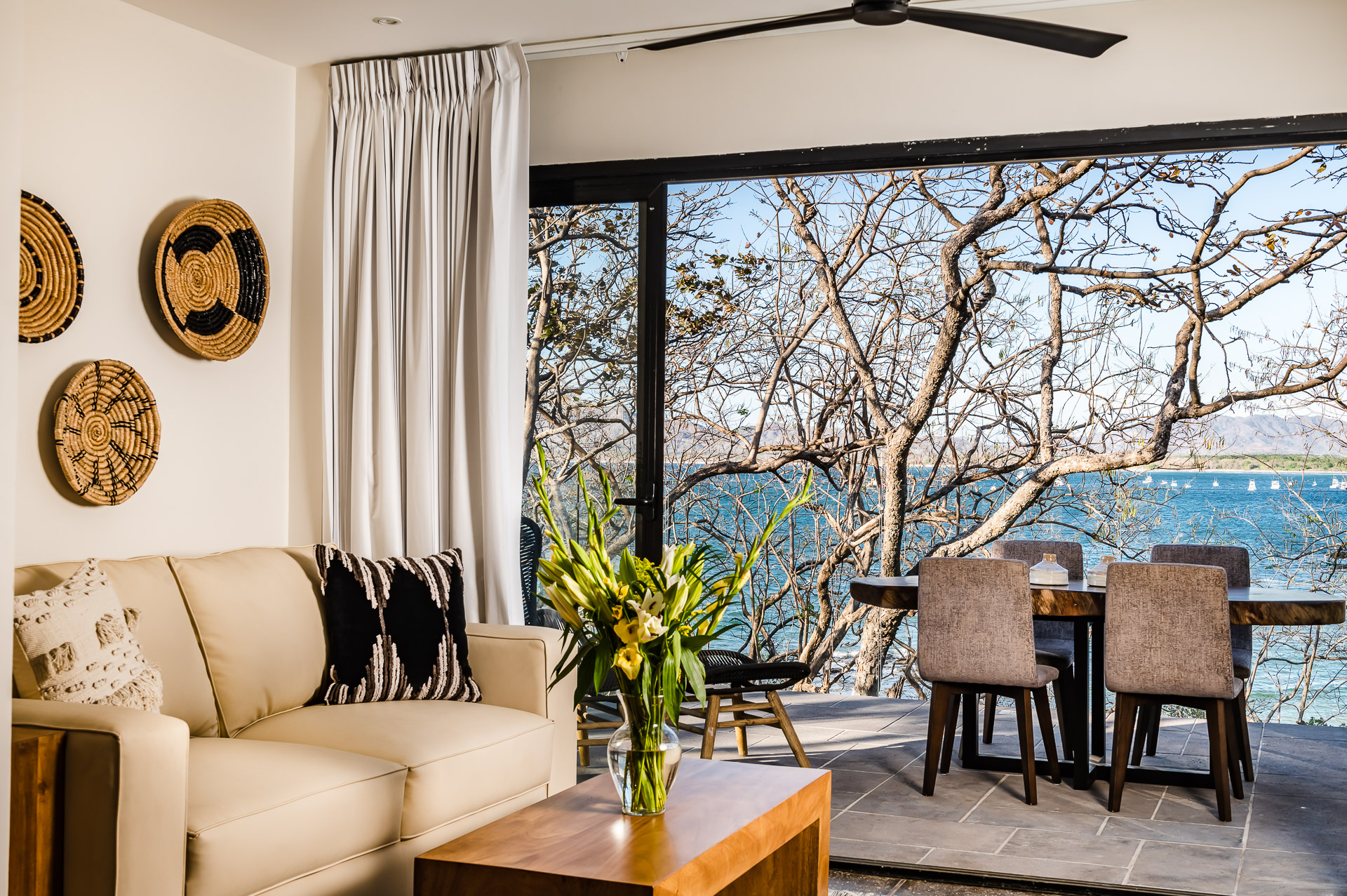 Located right inside the main entrance of the property.