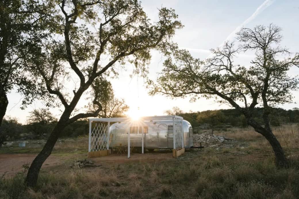Airstream at sunrise