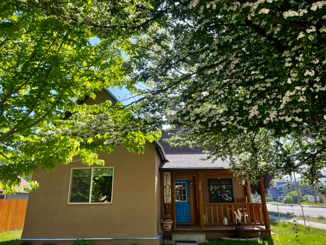 Front door and porch