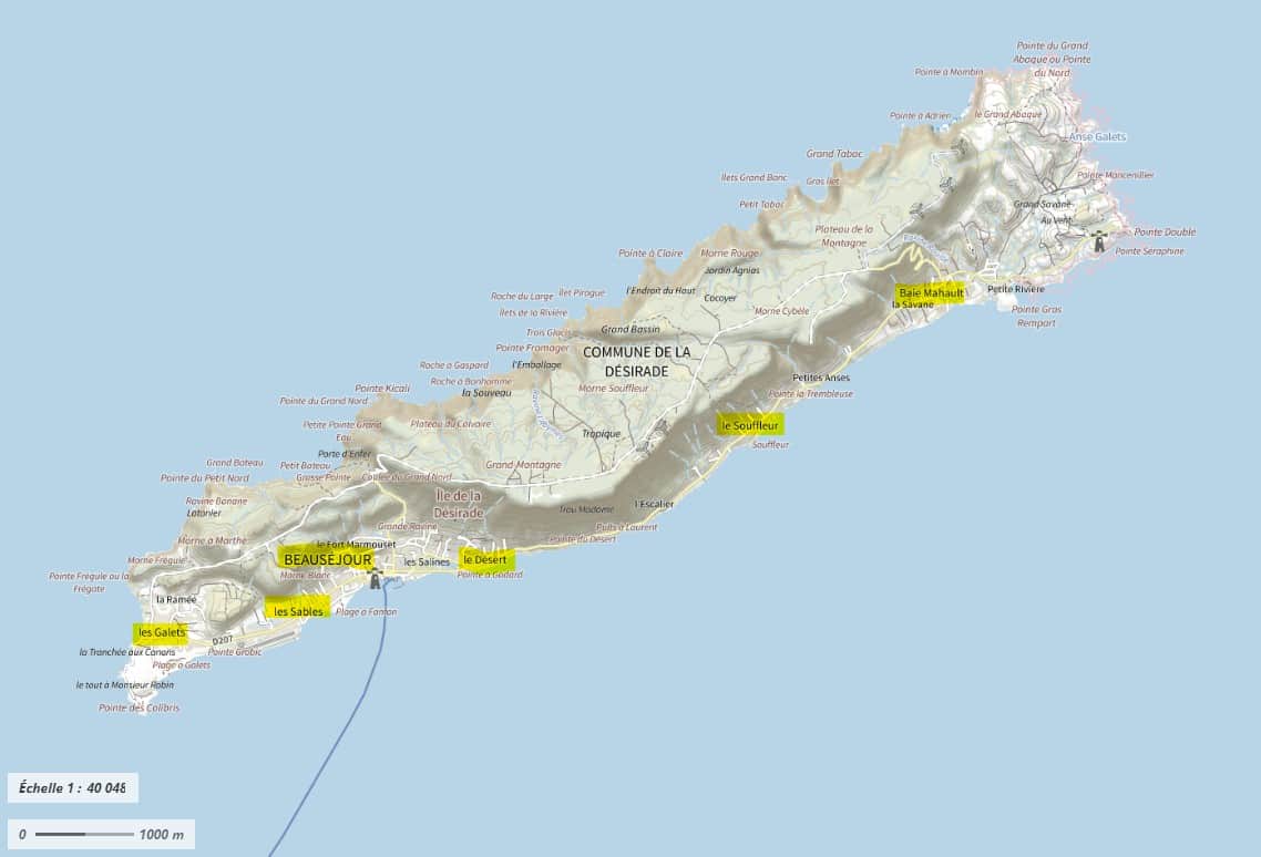 Vue quartiers Désirade