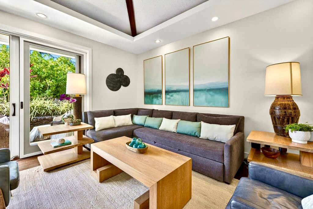 Relax in style with coastal art and ocean energy all around you.