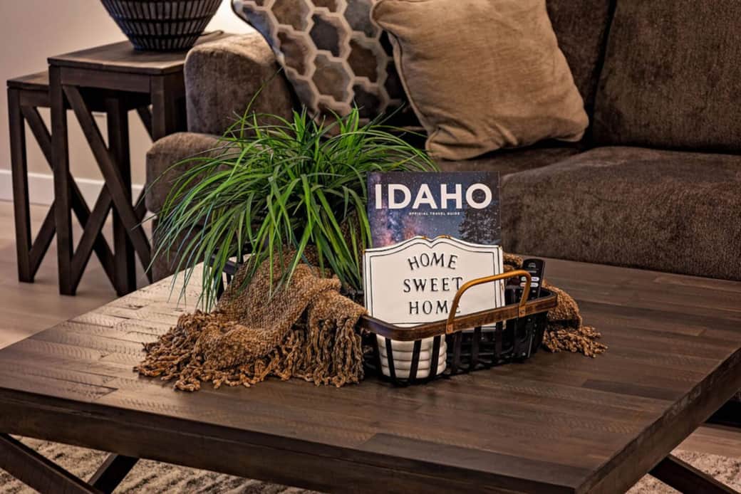 Home away from home.  Enjoy a cup of hot chocolate after a day on the ski slopes!