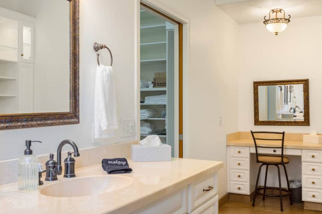 First-floor master bathroom.