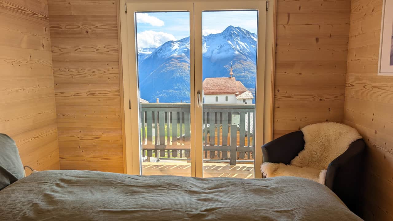Bedroom with balcony