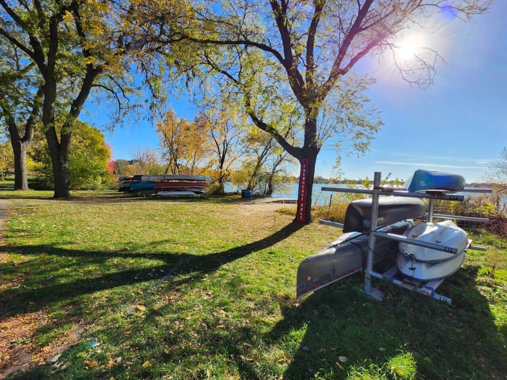 Rent a canoe for some fun on the lake