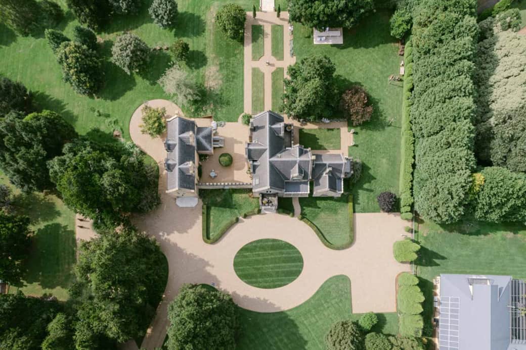Ben Huon Manor Estate Aerial View