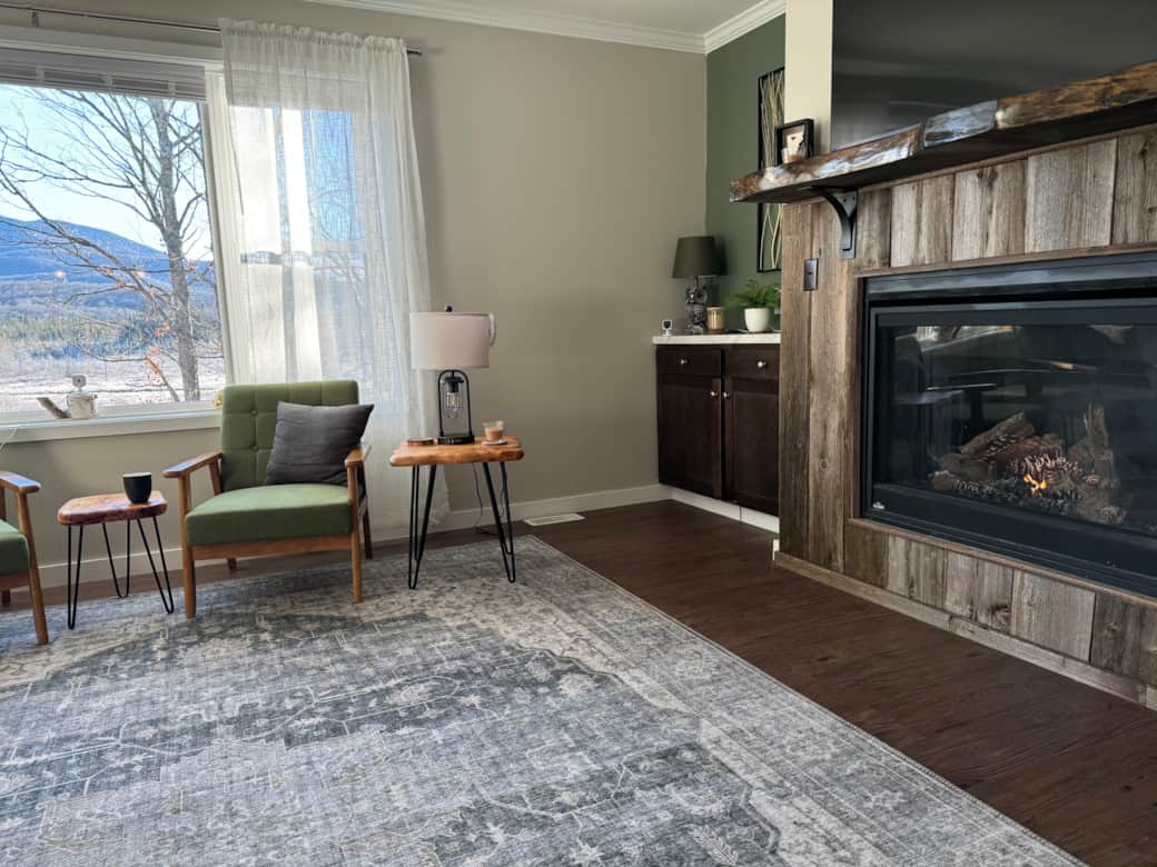 Cozy Corner by the fire