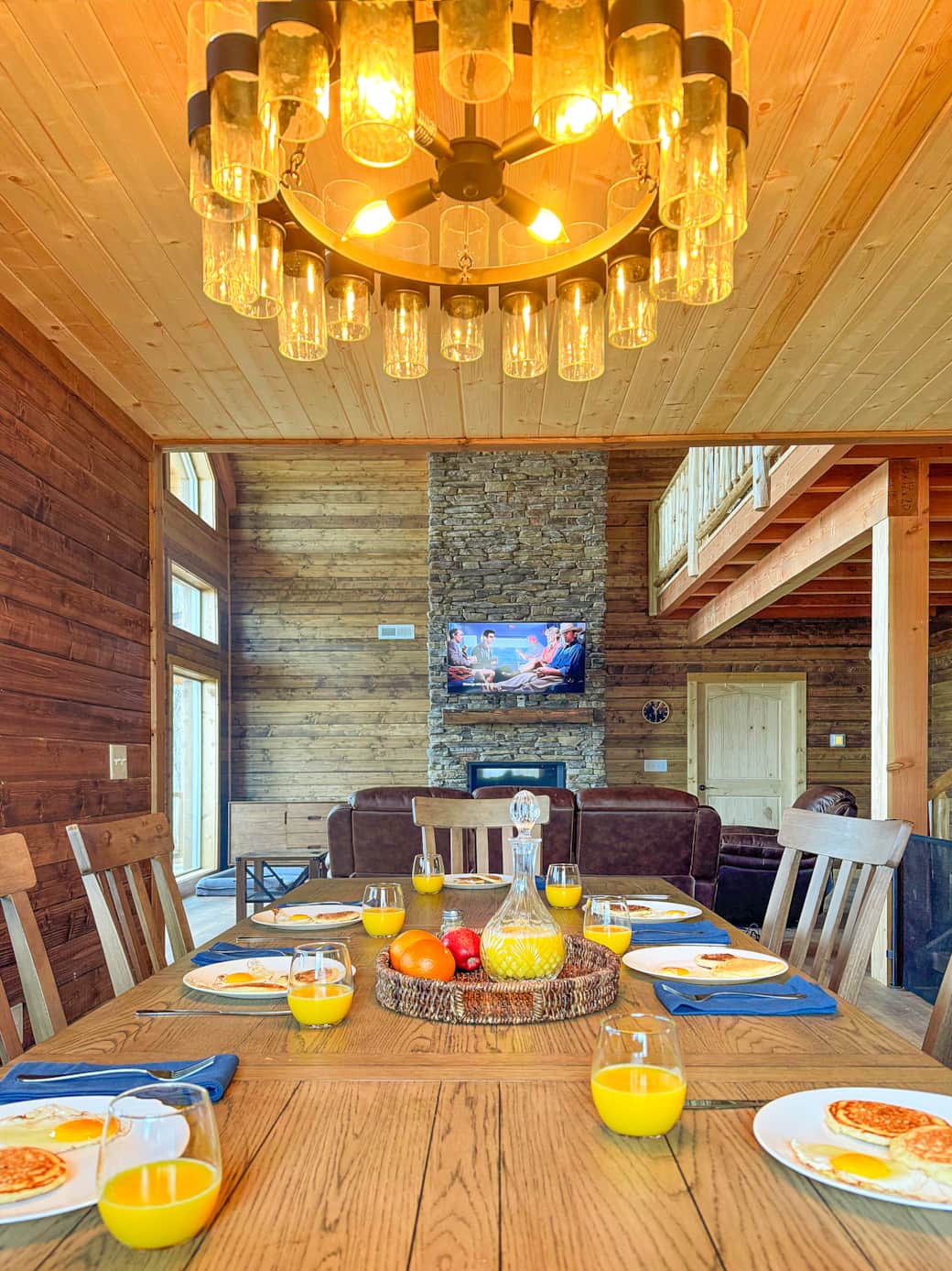 Spacious open floor plan with dining area overlooking inviting great room design
