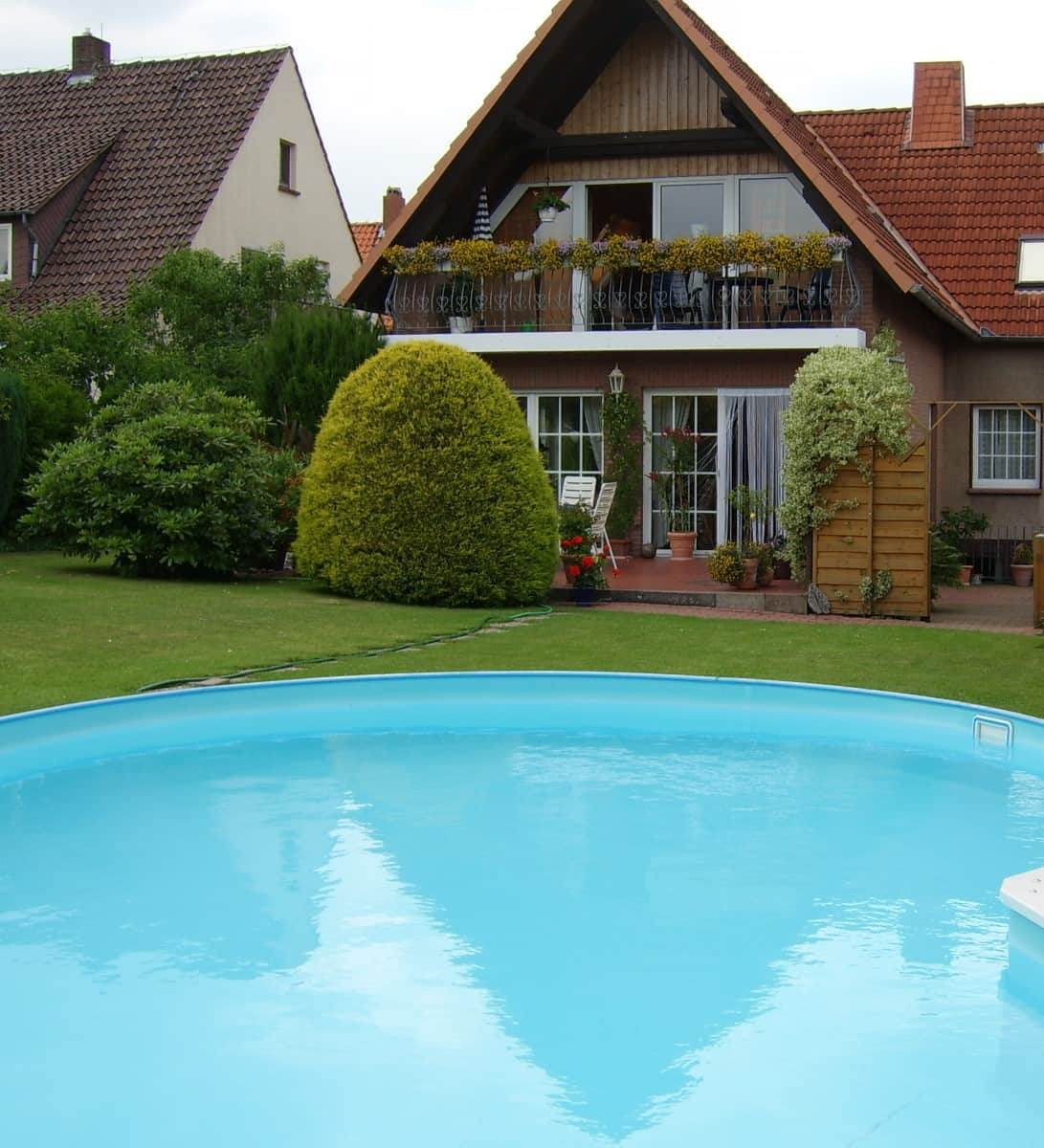 Blick aufs Haus