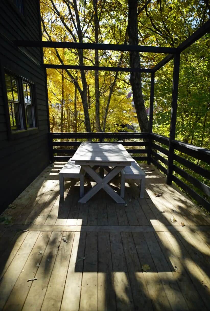 Expansive Back Deck with Dining Area and Lounge Area