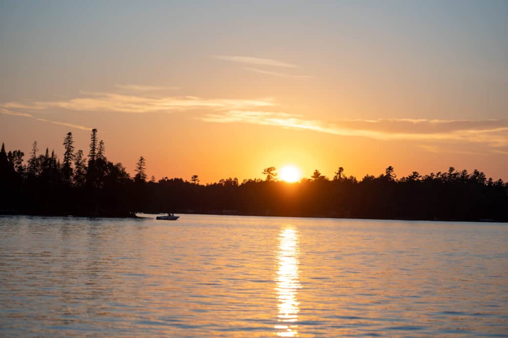 Take in the beautiful Lake Vermilion sunrises and sunsets from the docks or deck