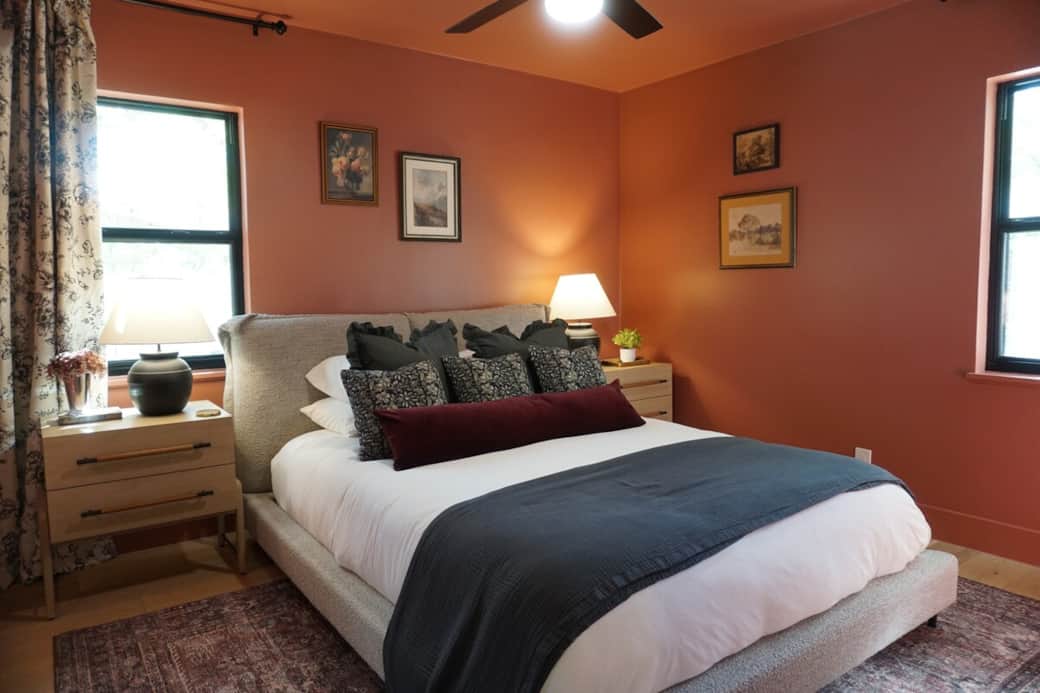 bedroom 3, or the "Texas Rose Room" as we like to call her, has a queen sized bed bedroom 3, or the "Texas Rose Room" as we like to call her, has a queen sized bed