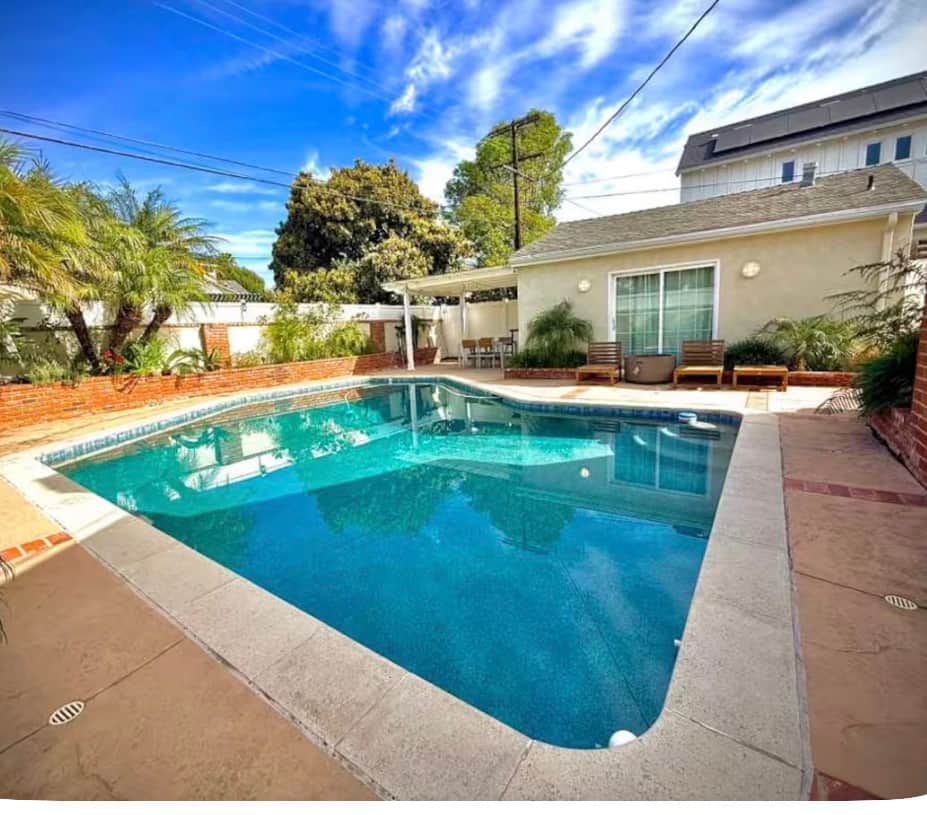Back Yard with Swimming Pool