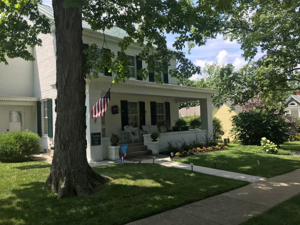 Porch from street view