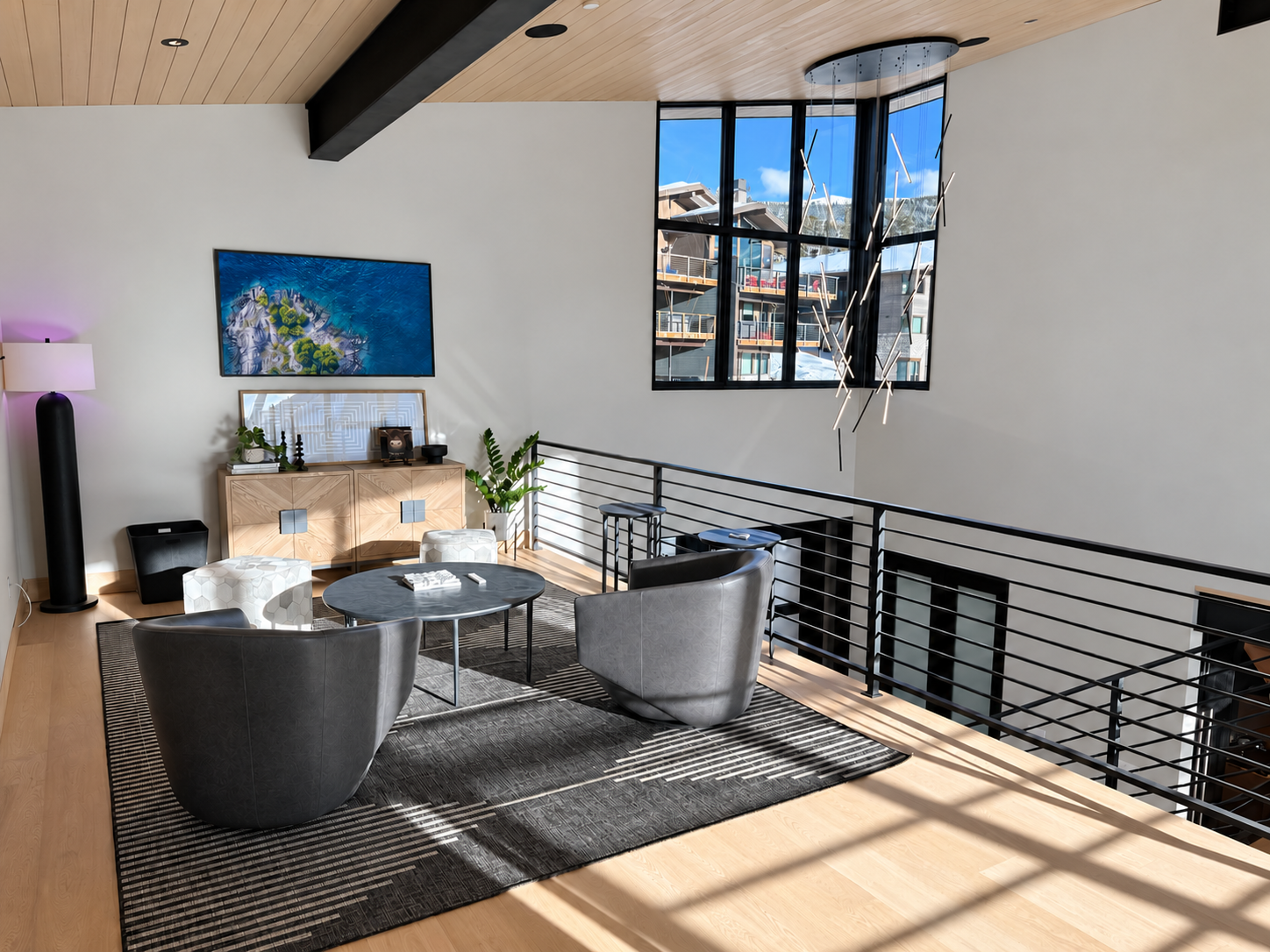 Another view of the loft seating area.