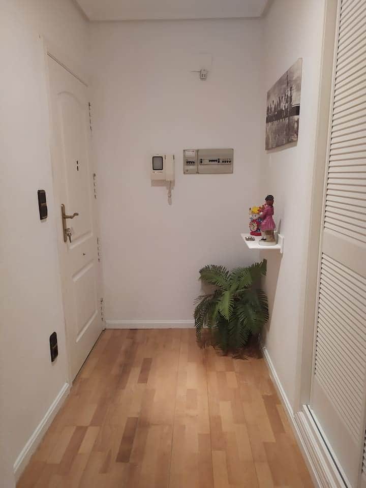 Entrada con puerta blindada