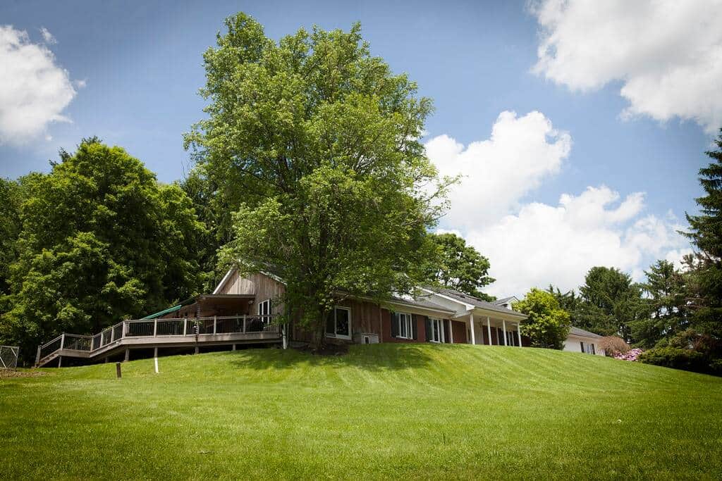 Set up summer games on the grand lawn, or sled all winter long.