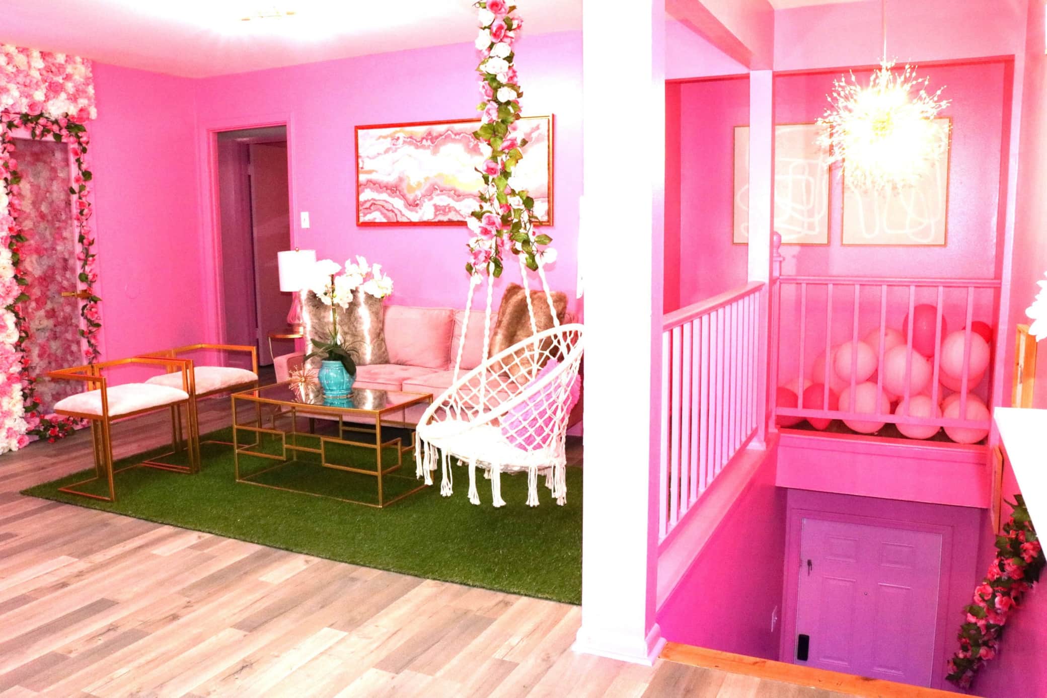 Pretty And Pink Airbnb Movie Night Game Night Bridal Party