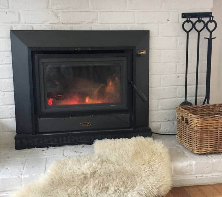 Living Area: snuggle up in front of the log fire that offers a beautiful heat and cosy feeling.
