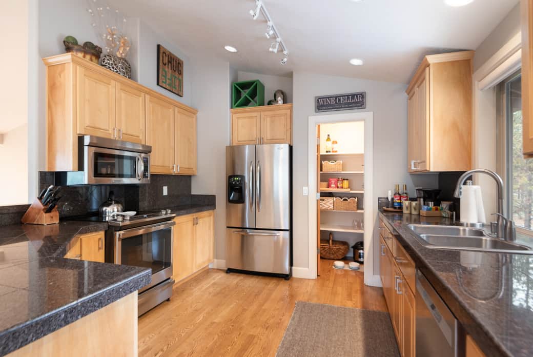 Gourmet kitchen with space, all the appliances you need, and access to our butler's pantry.