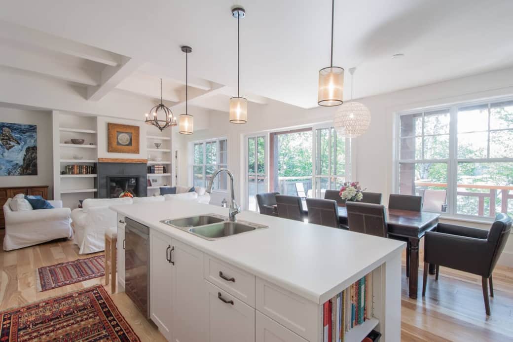 The open concept makes the house perfect for entertaining or just relaxing.