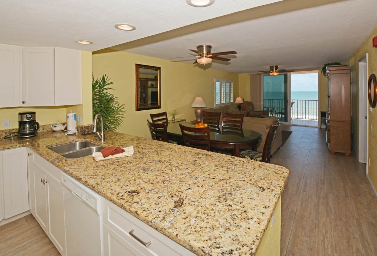 Views of Gulf from Kitchen