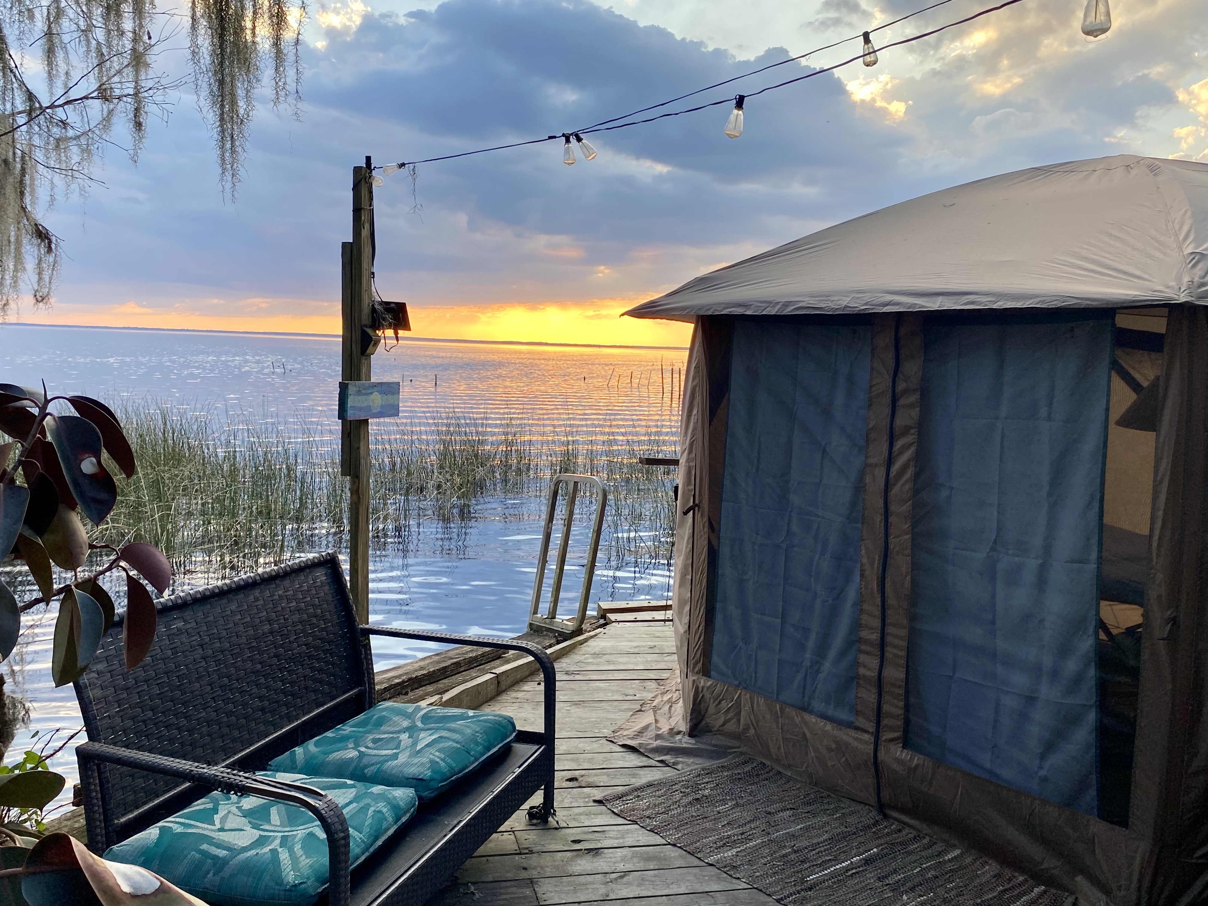 Waterfront Minimalist Micro Yurt Clothing Optional - Room in
