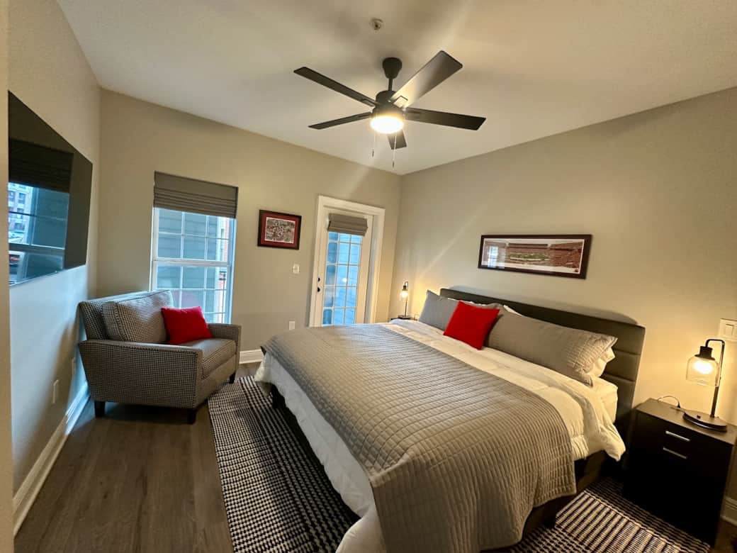 Stadium Bedroom with King Bed