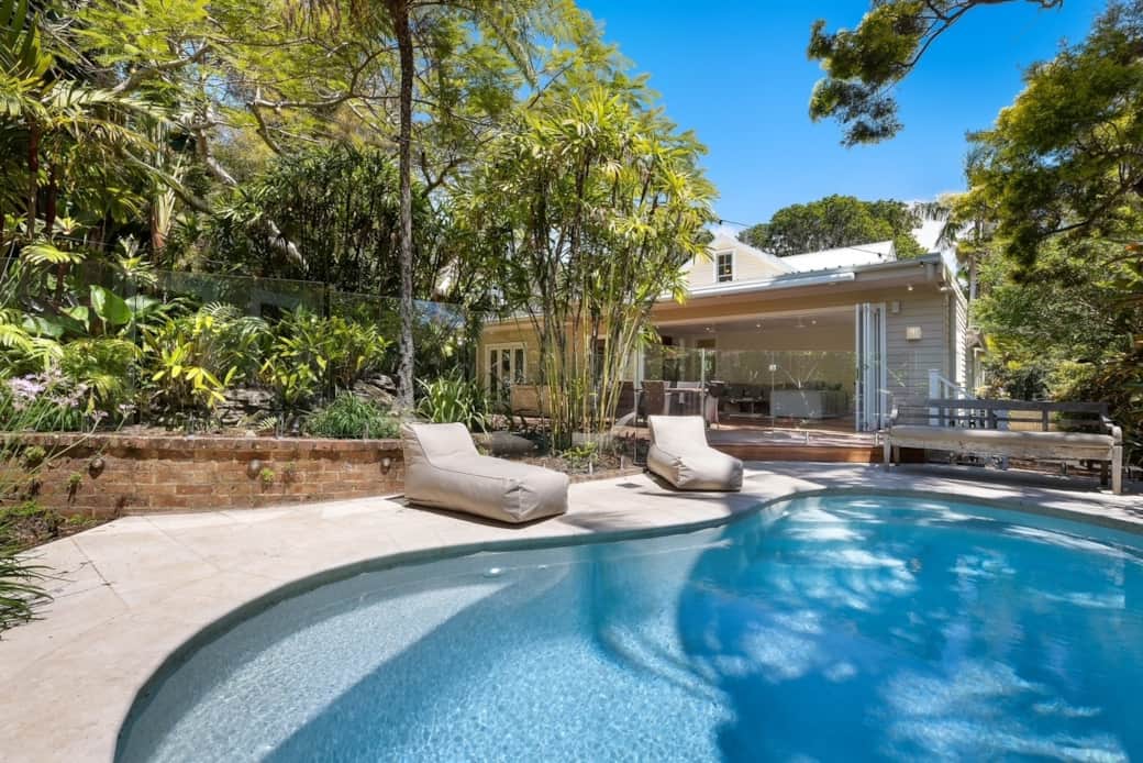 Pool Looking Back at Home