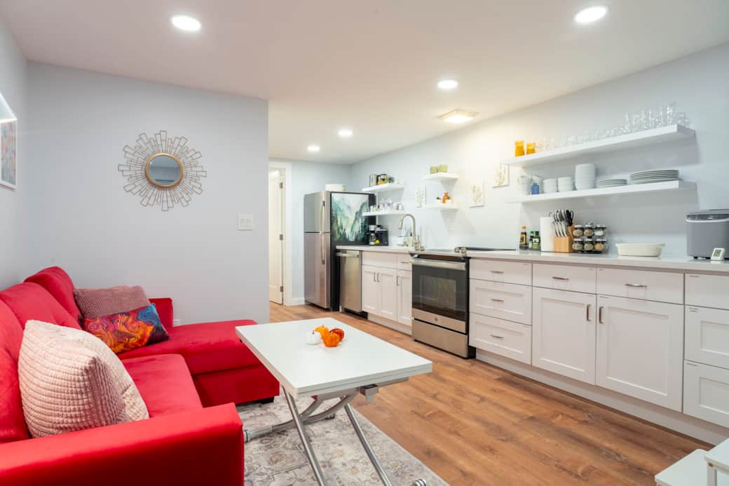 Our guest apartment is super cozy, with everything you might need for a short or longer stay