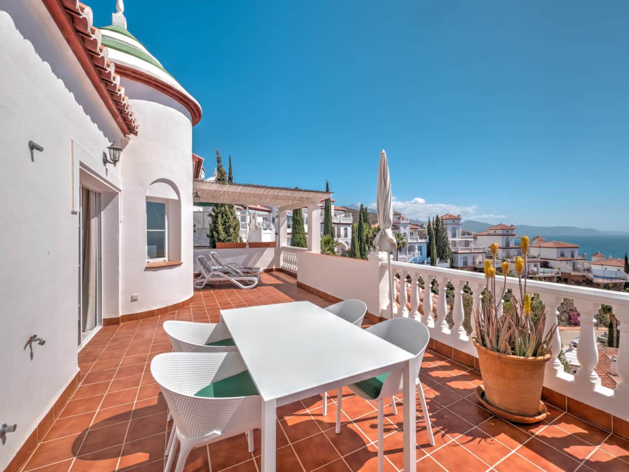 The huge terrace