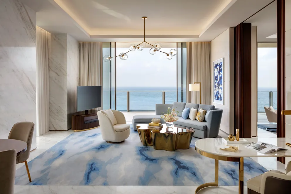 ATR Sky Pool Villa Sea View Living Room
