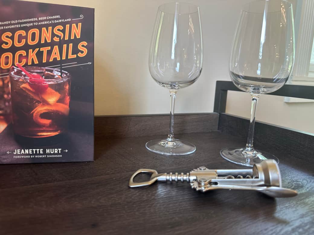 Pour a glass of wine or try your hand at the infamous Wisconsin Old Fashioned