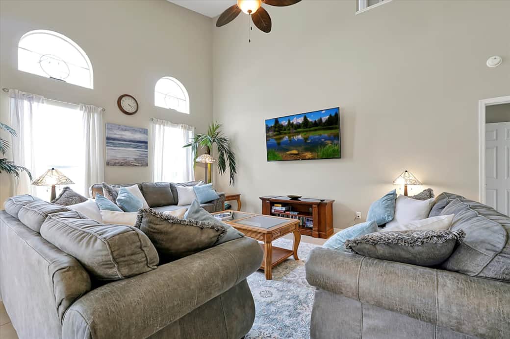 Comfortable living room seating 
