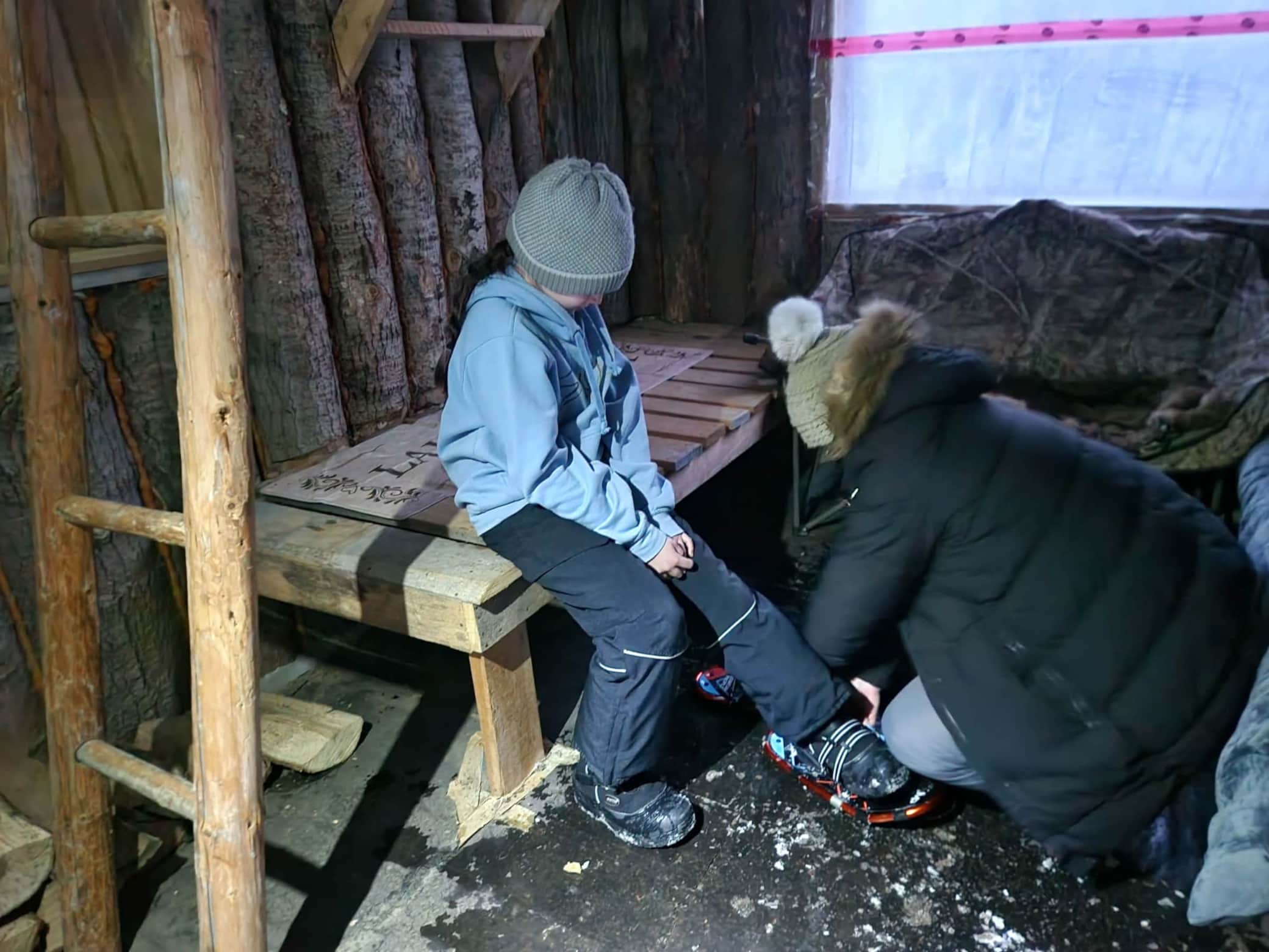 Our guided snow-shoe excursion is for people of all ages