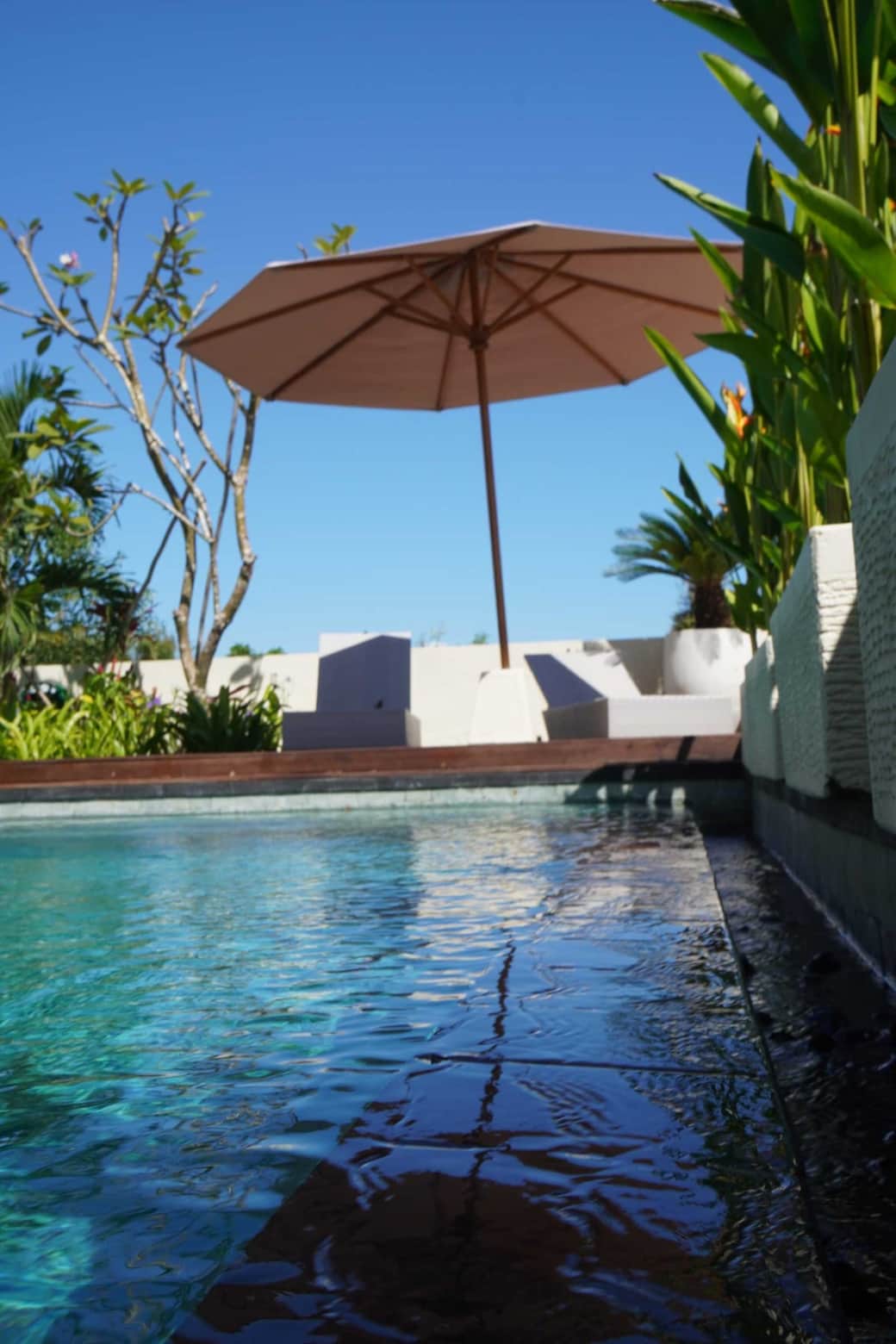Our pool invites you to take a refreshing dip. We have three different levels so you can swim as well as sit and relaxe in shallow water.